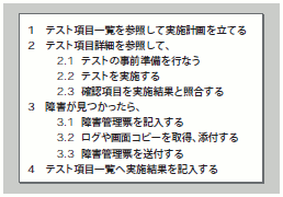 図3 テストの大まかな流れ